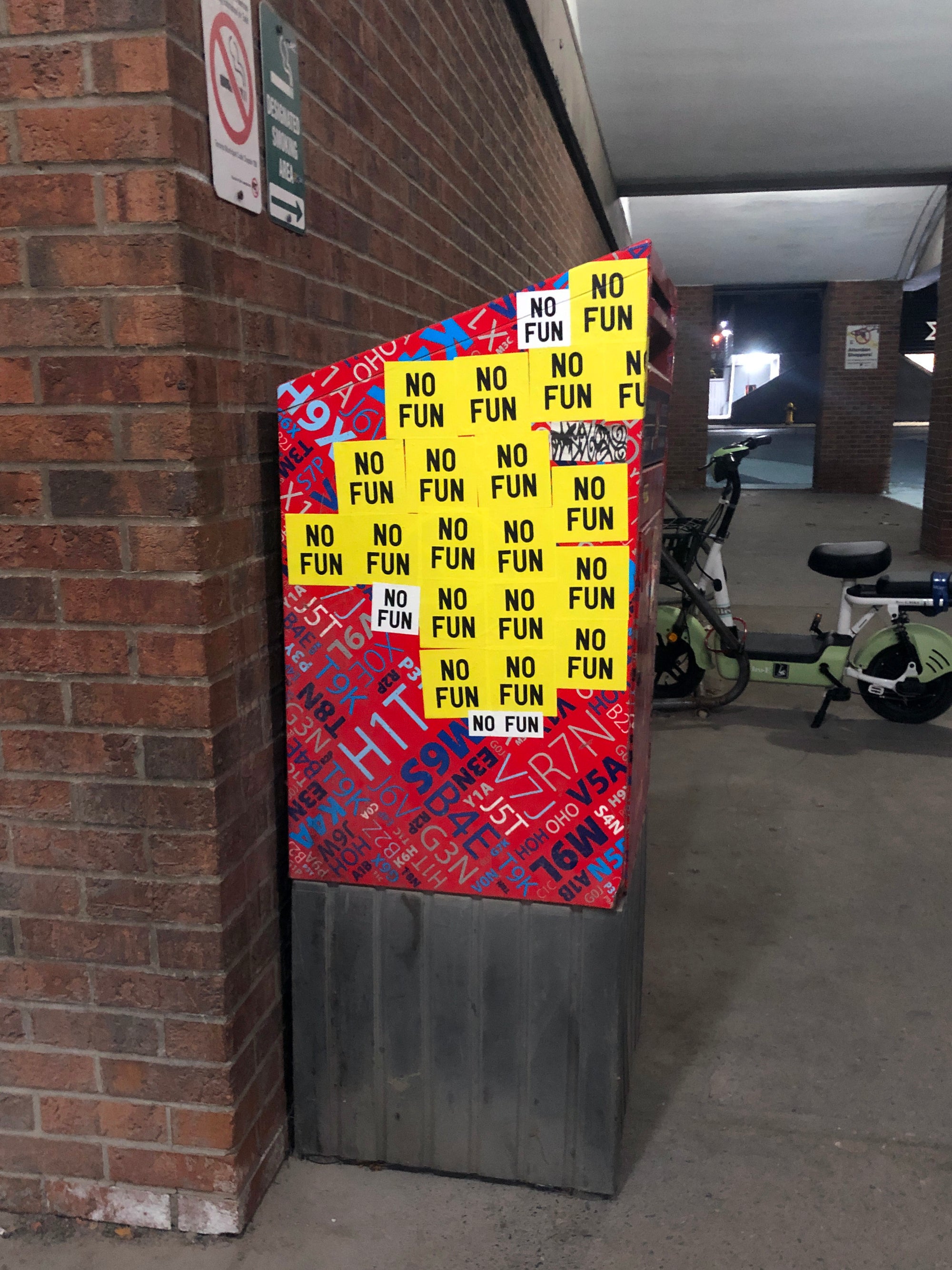 "No Fun®" Destructible Vinyl Sticker Pack