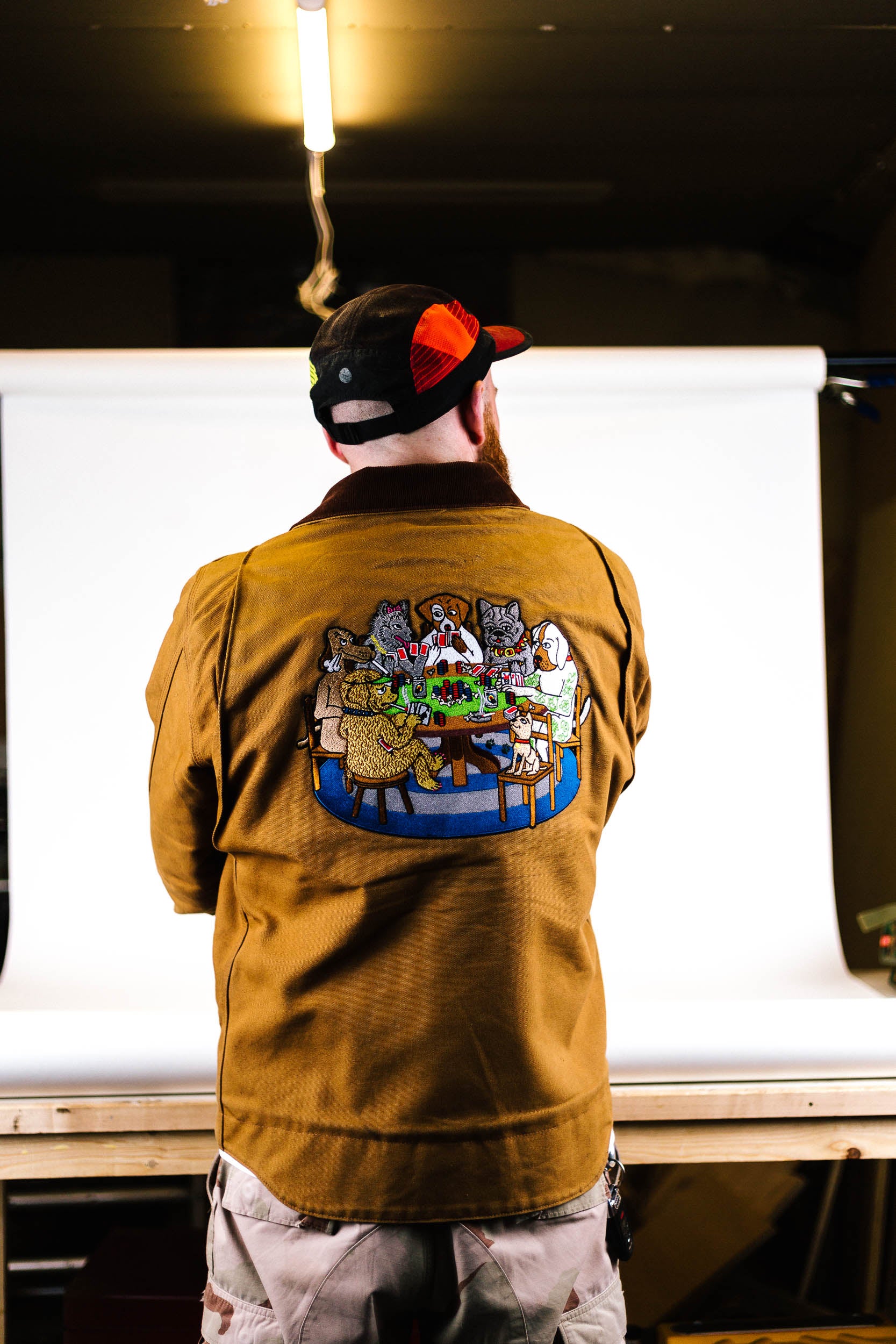 XL Size "Poker Dogs" Back Patch