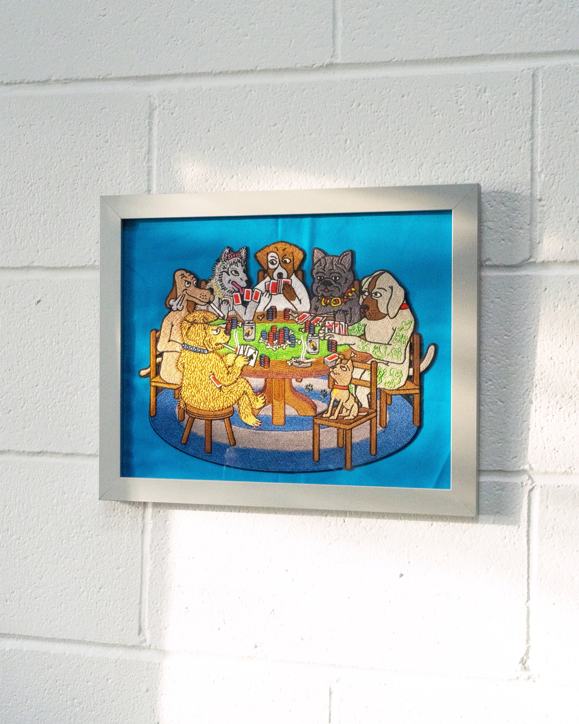 XL Size "Poker Dogs" Back Patch