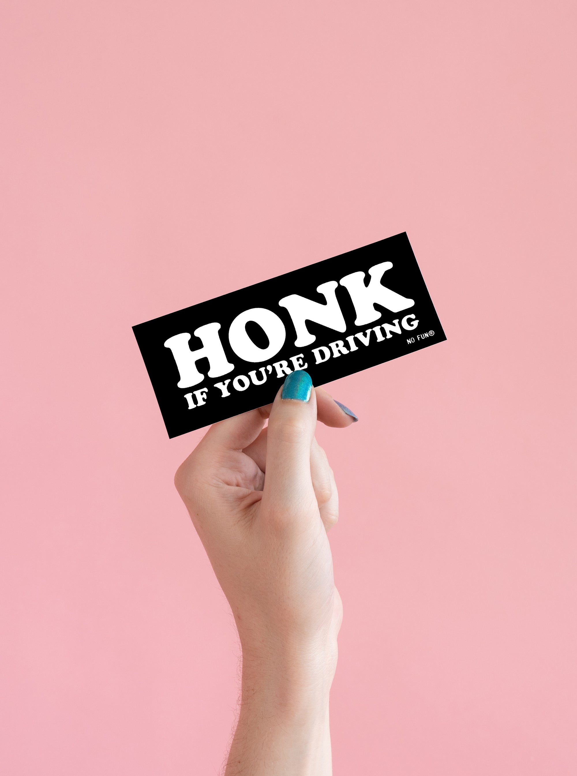 "Driving" Bumper Sticker