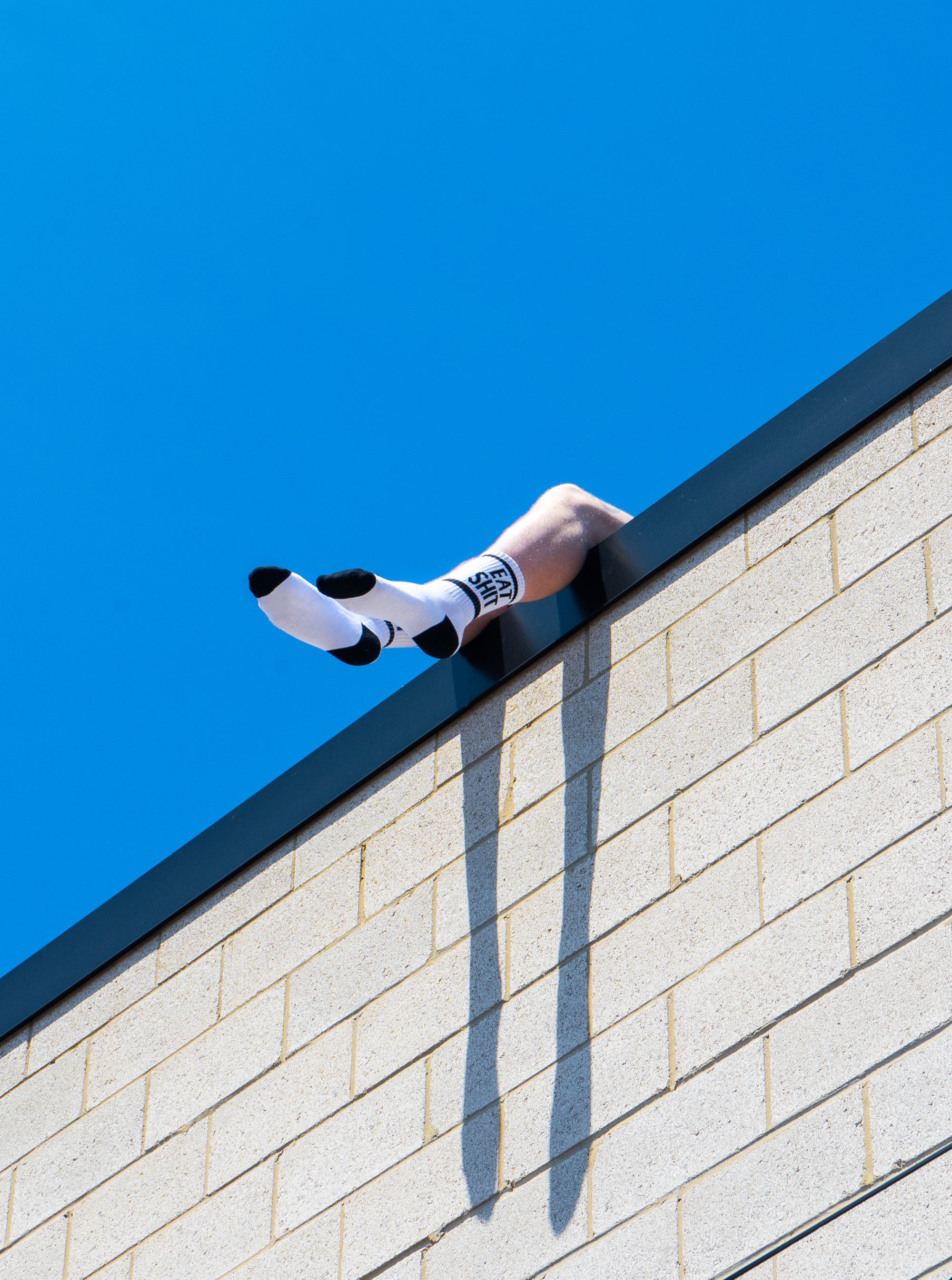 "Eat Shit" Socks - White