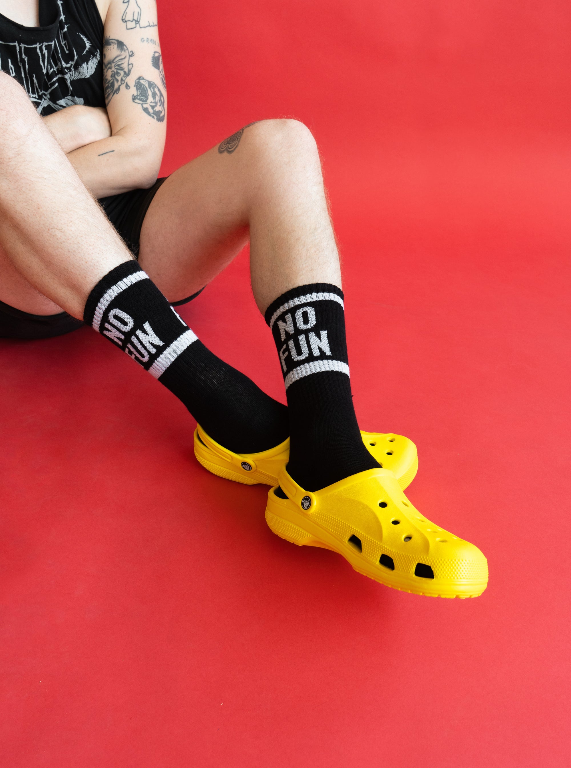 "No Fun®" Socks - Black