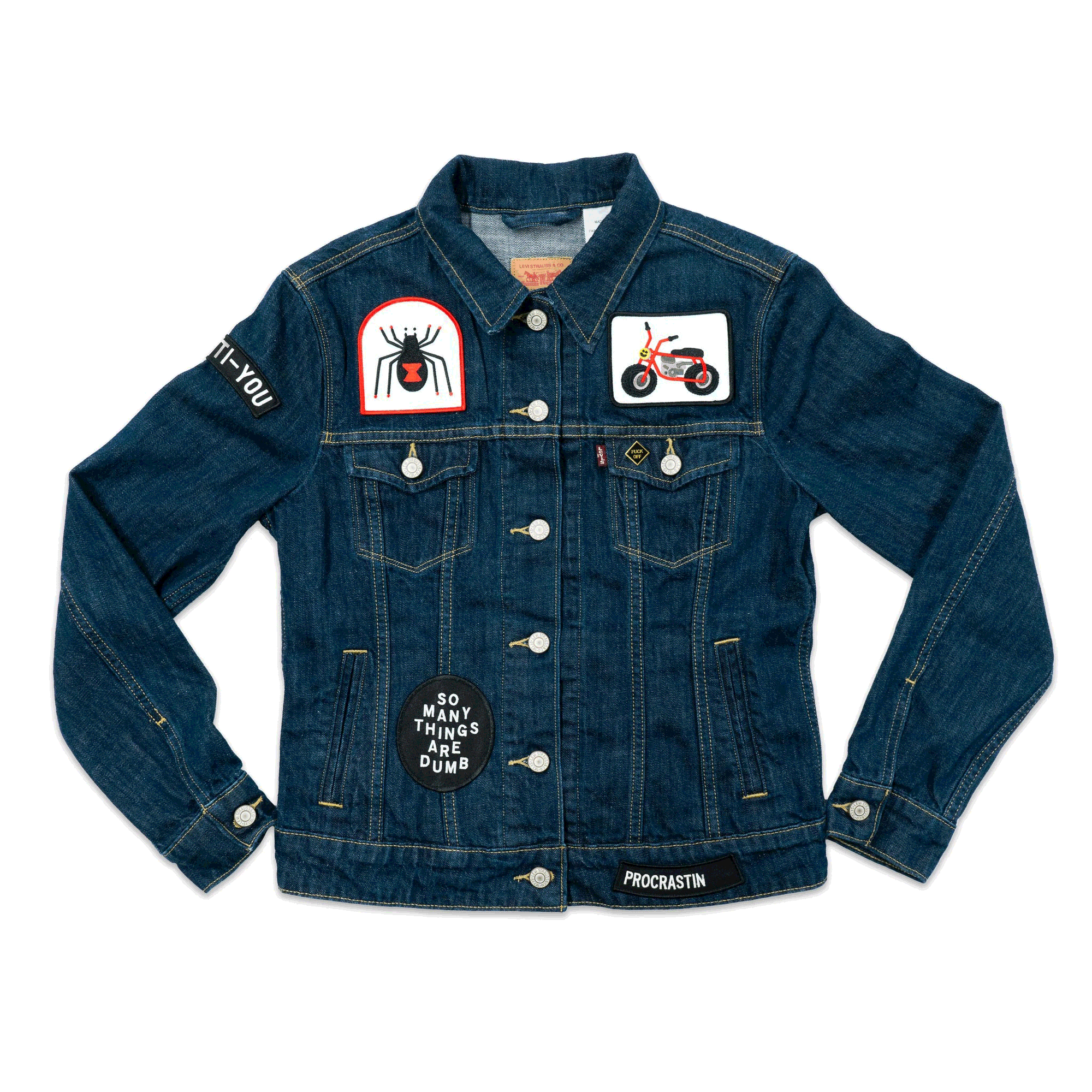Patched Vintage Levi's® Denim Jacket - Studio Sample - Size XS