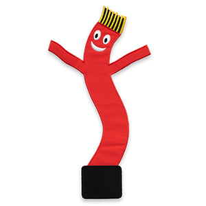 The XL Size "Wacky Wavy" Back patch in Red, 3M Reflective. 