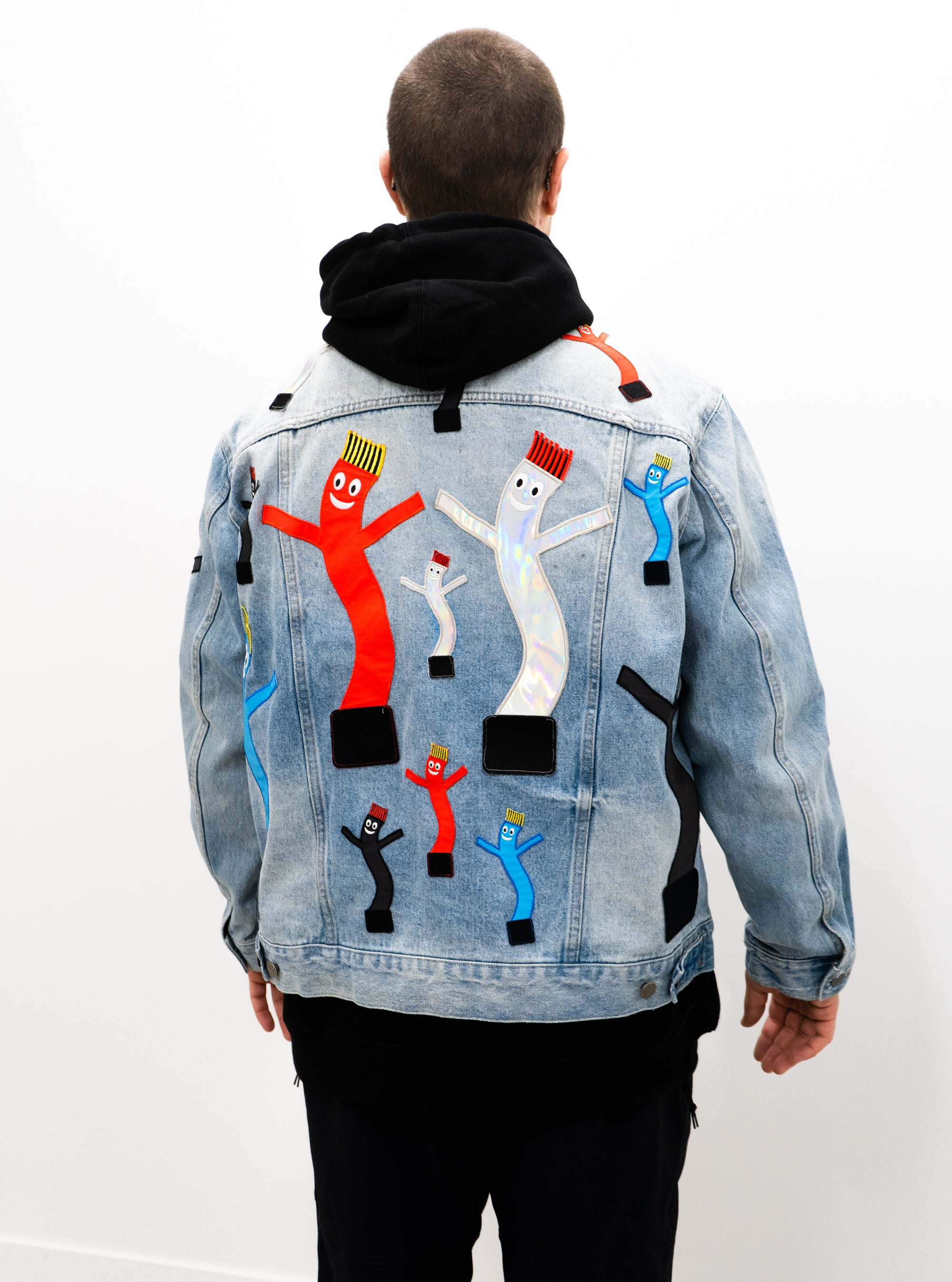 XL Size "Wacky Wavy" Back Patch - 3M Reflective