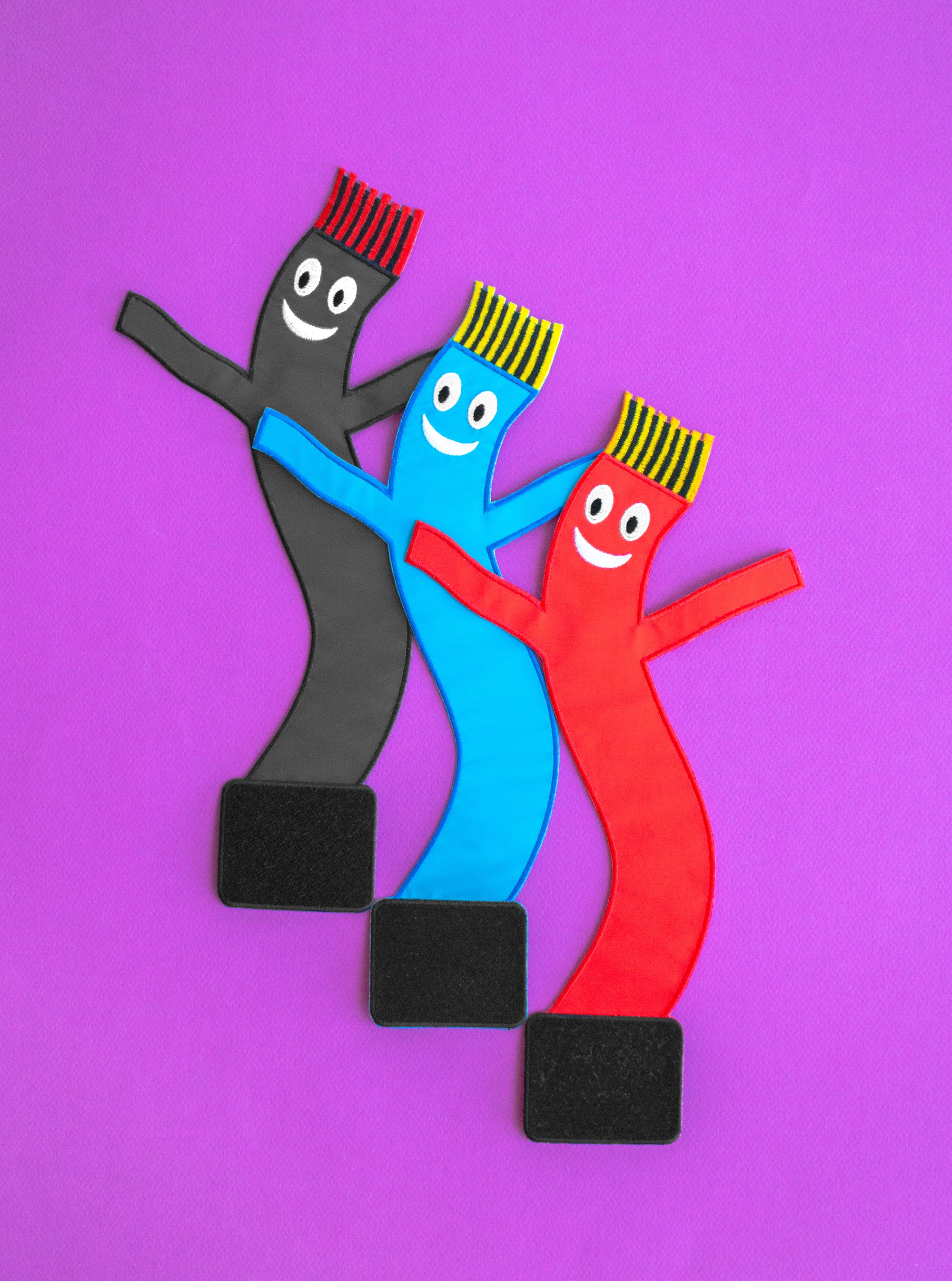 XL Size "Wacky Wavy" Back Patch - 3M Reflective