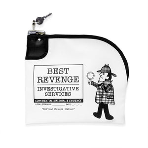 "Best Revenge" Locking Evidence Bag by No Fun Press