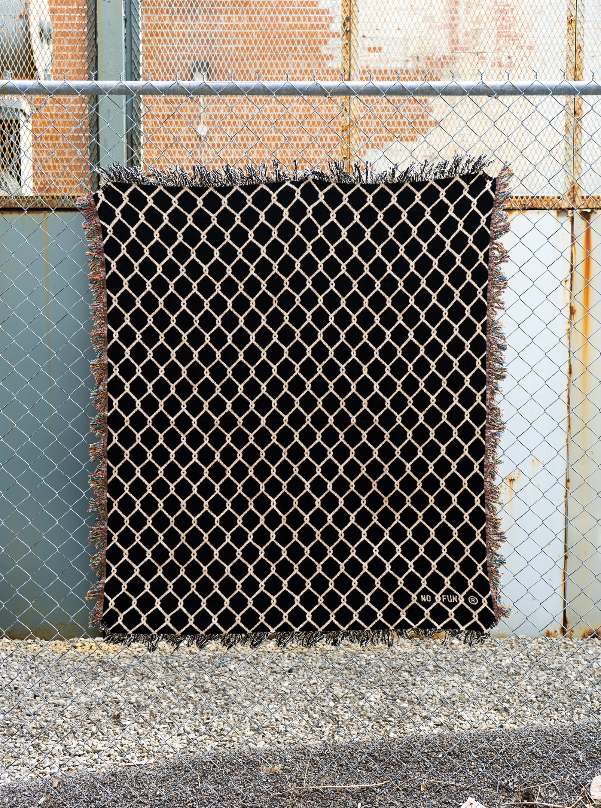 "Chainlink" Woven Blanket