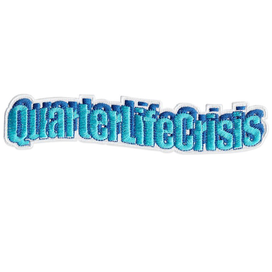 Quarter Life Crisis embroidered patch by No Fun Press and Sara Williams